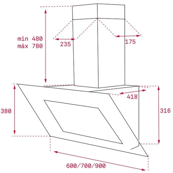 Вытяжка Teka DVT 650 WHITE купить в Москве
