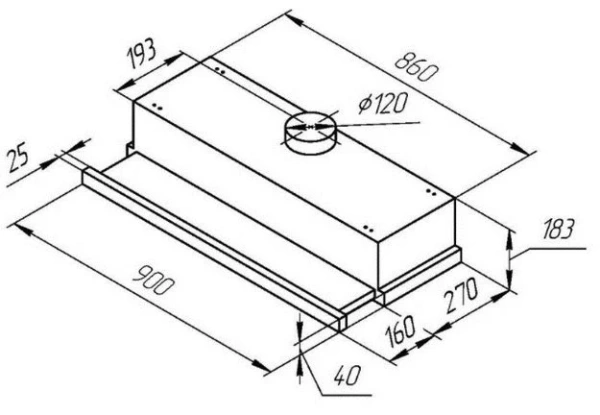 Встраиваемая вытяжка Kuppersberg Slimlux II 90 Bronze купить в Москве
