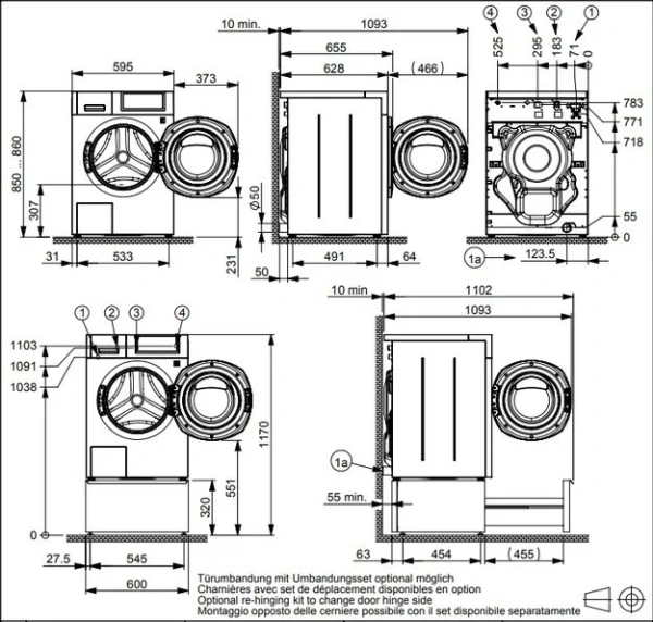 Стиральная машина Schulthess Spirit 540 Antracite Art Line купить в Москве