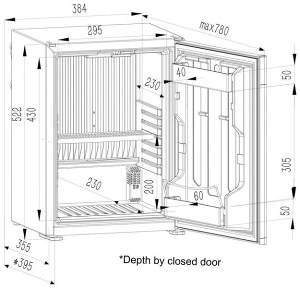 Минибар Dometic RH 430 NTE купить в Москве