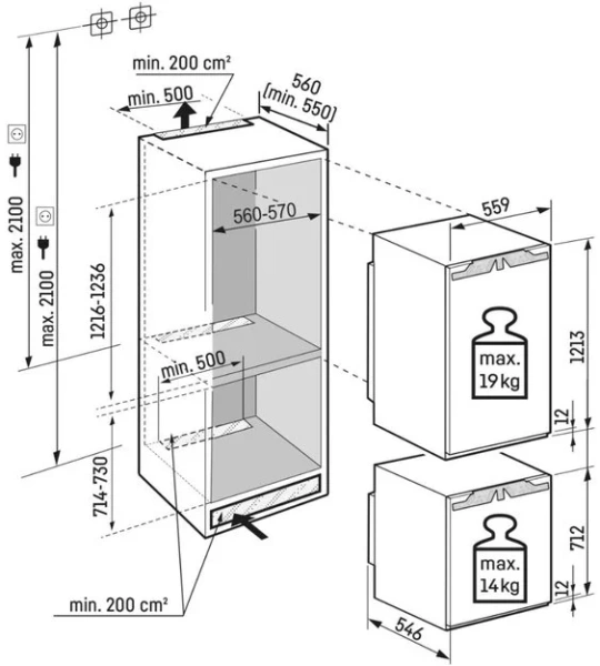 Встраиваемый холодильник Liebherr IXRF 5600 Pure NoFrost купить в Москве