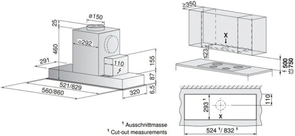 Встраиваемая вытяжка V-ZUG AiroClearCabinet V4000 AE4T-64010 купить в Москве

