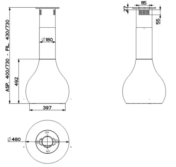 Настенная вытяжка Faber Drop EG8 WP A48 купить в Москве
