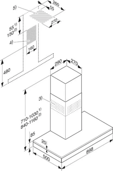Вытяжка Miele DA6690W BRWS бриллиантовый купить в Москве
