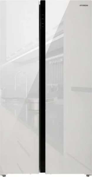 Холодильник Hyundai CS6503FV белое стекло купить в Москве
