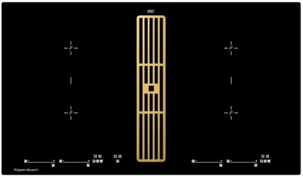 Варочная панель с вытяжкой Kuppersbusch KMI 9800.0 SR Gold купить в Москве