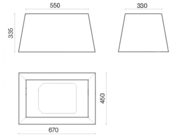Вытяжка Falmec Lumiere 67 (450) (с системой E.ion) ECP купить в Москве
