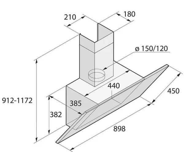 Вытяжка Asko CD4934B купить в Москве
