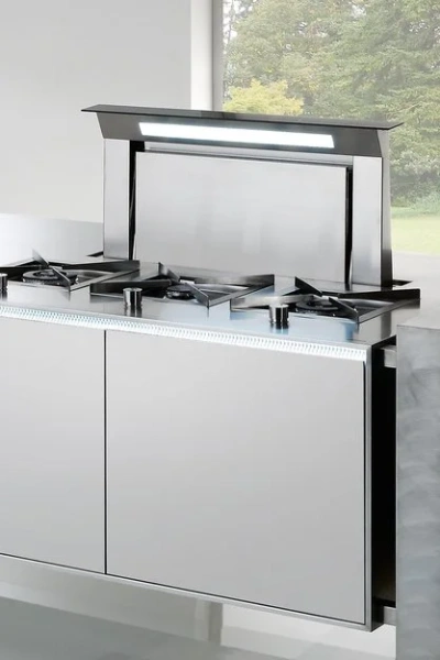 Встраиваемая вытяжка Falmec Down Draft 120 vetro ECP black купить в Москве
