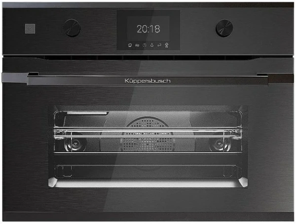 Компактный духовой шкаф с микроволнами Kuppersbusch CBM 6350.0 GPH 2 Black Chrome купить в Москве