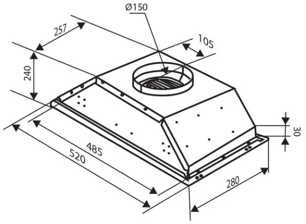 Вытяжка Zigmund Shtain K 010.5 S купить в Москве
