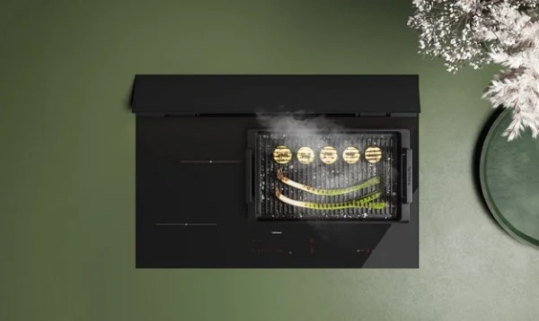 Варочная панель с вытяжкой Falmec BRERA 75 VETRO NERO купить в Москве с доставкой
