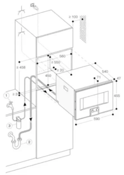 Комбинированный духовой шкаф-пароконвектомат Gaggenau BS470112 купить в Москве
