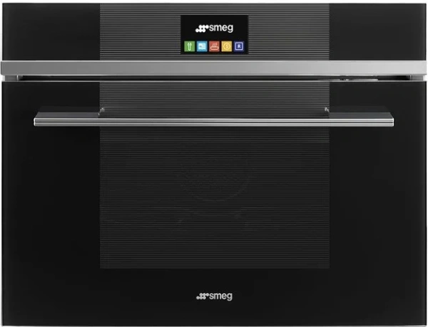 Компактный духовой шкаф с пароваркой Smeg SF4104VCN купить в Москве