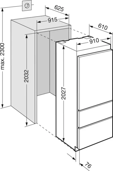 Холодильник Liebherr ECN 6156 купить в Москве