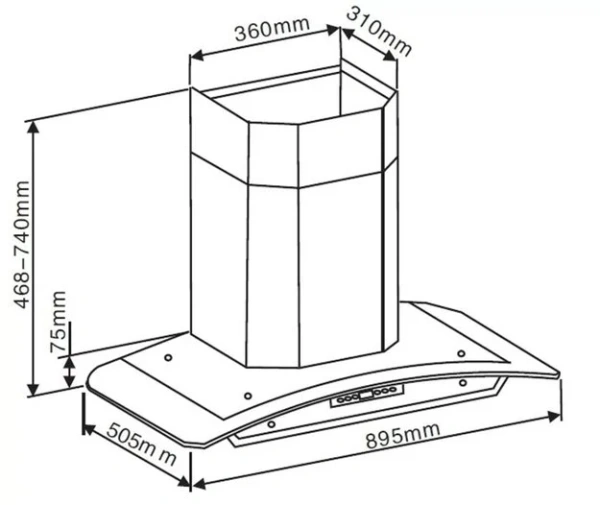 Вытяжка Zigmund Shtain K 246.91 W купить в Москве
