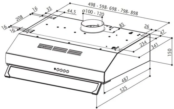 Вытяжка Faber 741 PB W A50 купить в Москве
