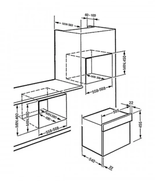 Микроволновая печь Smeg SC845MP купить в Москве
