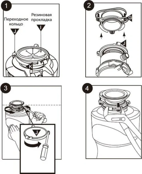 Измельчитель пищевых отходов Haier HDM-1155S купить в Москве