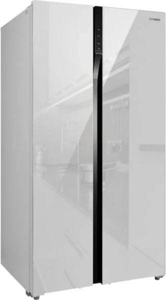 Холодильник Hyundai CS6503FV белое стекло купить в Москве
