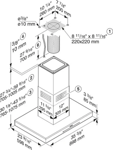 Вытяжка Miele DA 6698 D Stainless Steel Puristic Edition 6000 купить в Москве
