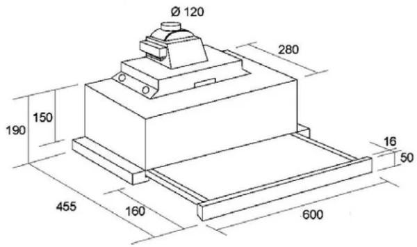Вытяжка Korting KHP 6740 ALU купить в Москве

