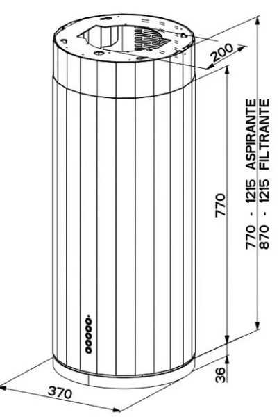 Вытяжка Faber CORINTHIA ISOLA EV8P X/OM A37 купить в Москве
