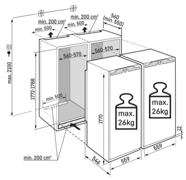 Встраиваемый холодильник Liebherr IXRF 5100 Pure NoFrost купить в Москве