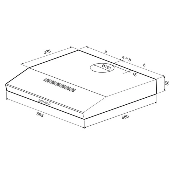 Вытяжка Krona BRIANA 600 WHITE PB купить в Москве

