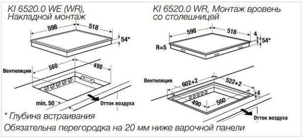 Индукционная варочная панель Kuppersbusch KI 6520.0 WE купить в Москве с доставкой

