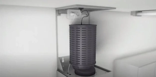 Островная вытяжка Kuppersbusch DI 3800.0 G серое стекло купить в Москве
