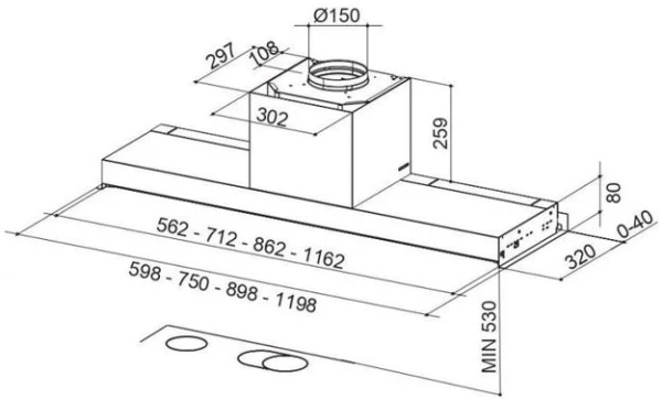 Вытяжка Faber IN-NOVA PREMIUM WH M A60 купить в Москве
