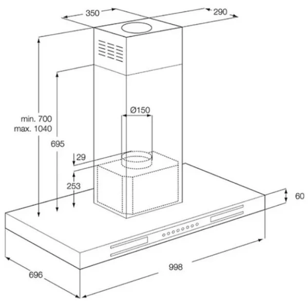 Вытяжка AEG X91384MI01 купить в Москве
