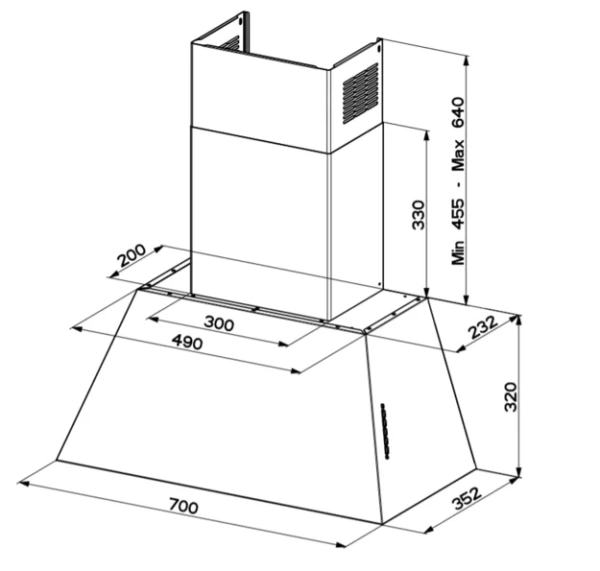 Вытяжка Faber CHLOE EV8P CI A70 купить в Москве
