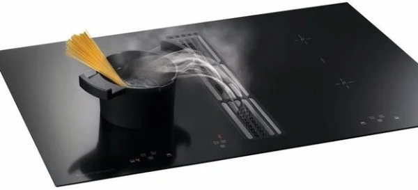 Варочная панель с вытяжкой Kuppersbusch KMI 9800.0 SR Gold купить в Москве с доставкой
