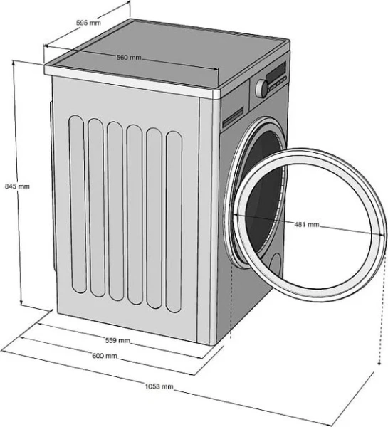 Сушильная машина Korting KD 60HP83 купить в Москве