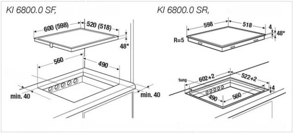 Индукционная варочная панель Kuppersbusch KI 6800.0 SE купить в Москве с доставкой
