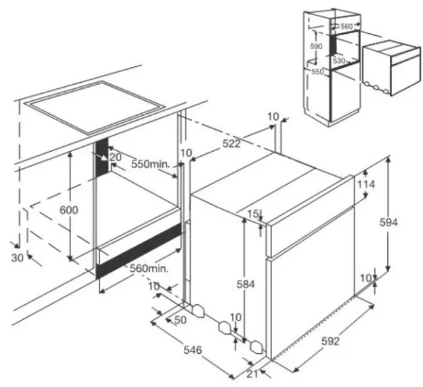 Духовой шкаф AEG B98205M купить в Москве
