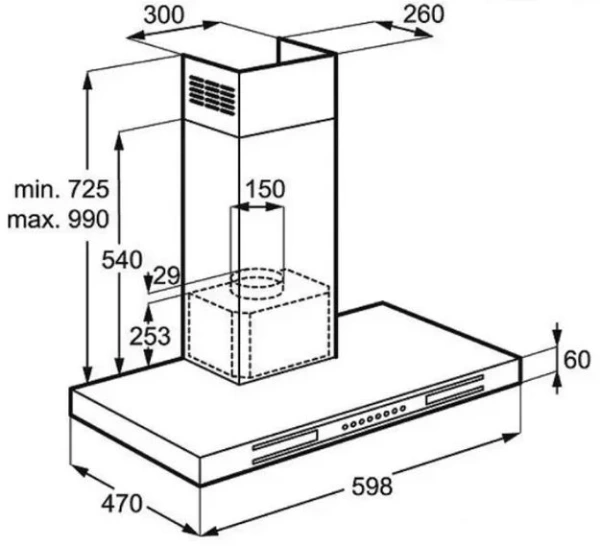 Вытяжка AEG X66453MD0 купить в Москве
