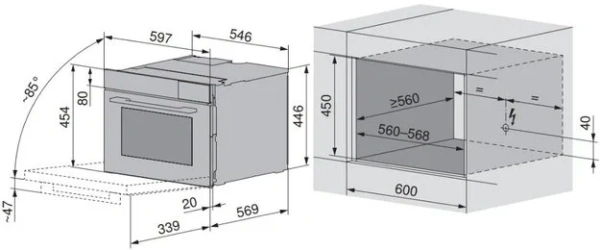 Встраиваемый паровой шкаф V-ZUG Steamer V4000 45 S4T-23026 (платиновый зеркальный) купить в Москве