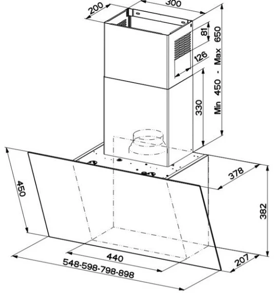 Вытяжка Faber DAISY EG6 LED WH A80 купить в Москве
