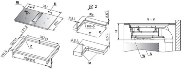 Варочная панель с вытяжкой V-ZUG CombiCookTop V4000 I804 CCT4T-31096 купить в Москве с доставкой
