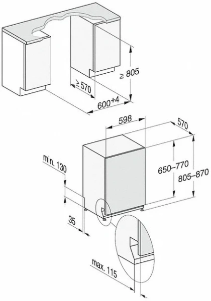 Встраиваемая посудомоечная машина Miele G 7360 SCVi AutoDos купить в Москве