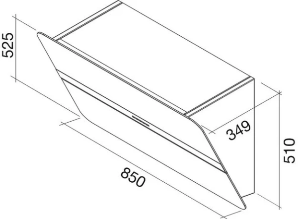 Вытяжка Falmec Flipper 85 ix (800) ECP yellow купить в Москве
