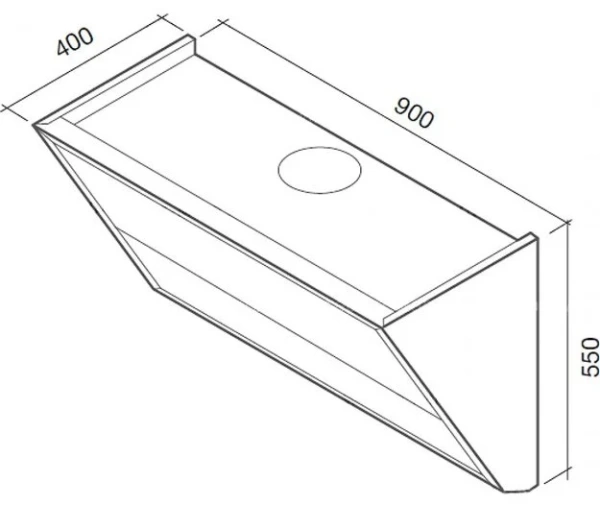 Вытяжка Falmec Gleam 90 ix (800) ECP black купить в Москве
