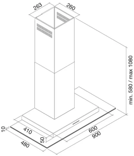 Вытяжка Falmec Exploit 90 ix touchfree (800) ECP купить в Москве
