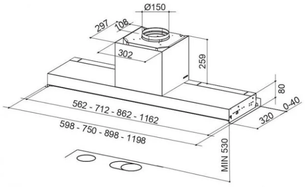 Вытяжка Faber IN-NOVA PREMIUM WH M A90 купить в Москве
