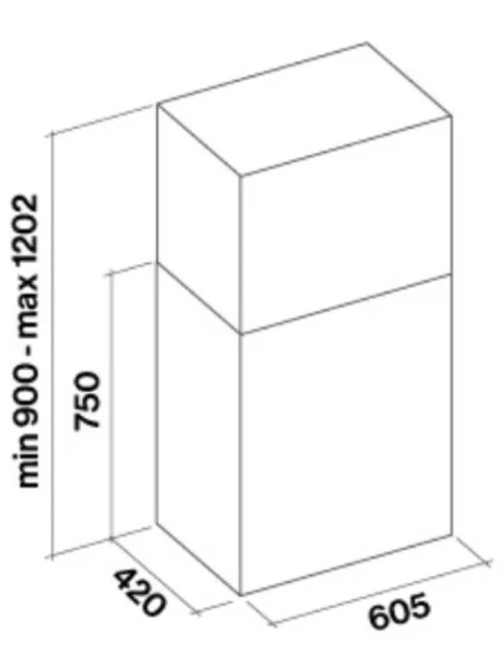 Вытяжка Falmec Altair Isola top 60 ix (800) ECP купить в Москве
