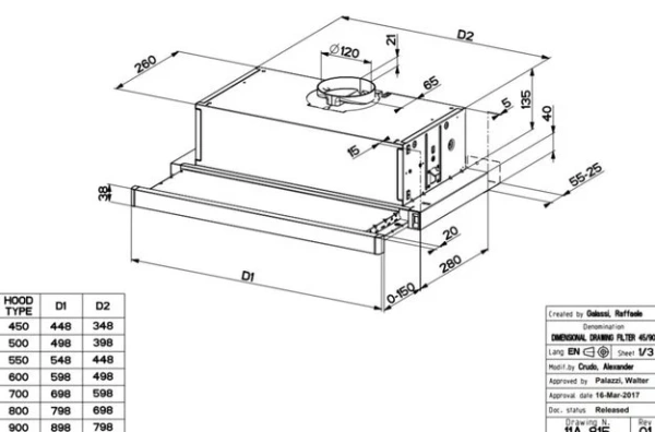 Встраиваемая вытяжка Faber FLEXA W A60 купить в Москве
