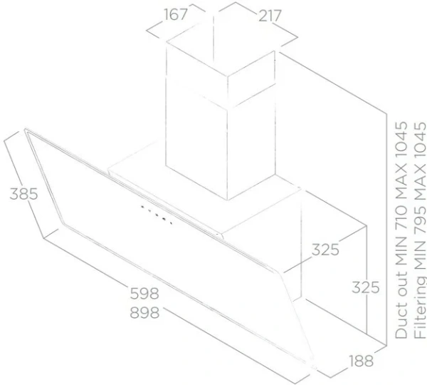 Вытяжка Elica SHIRE WH/A/90 купить в Москве

